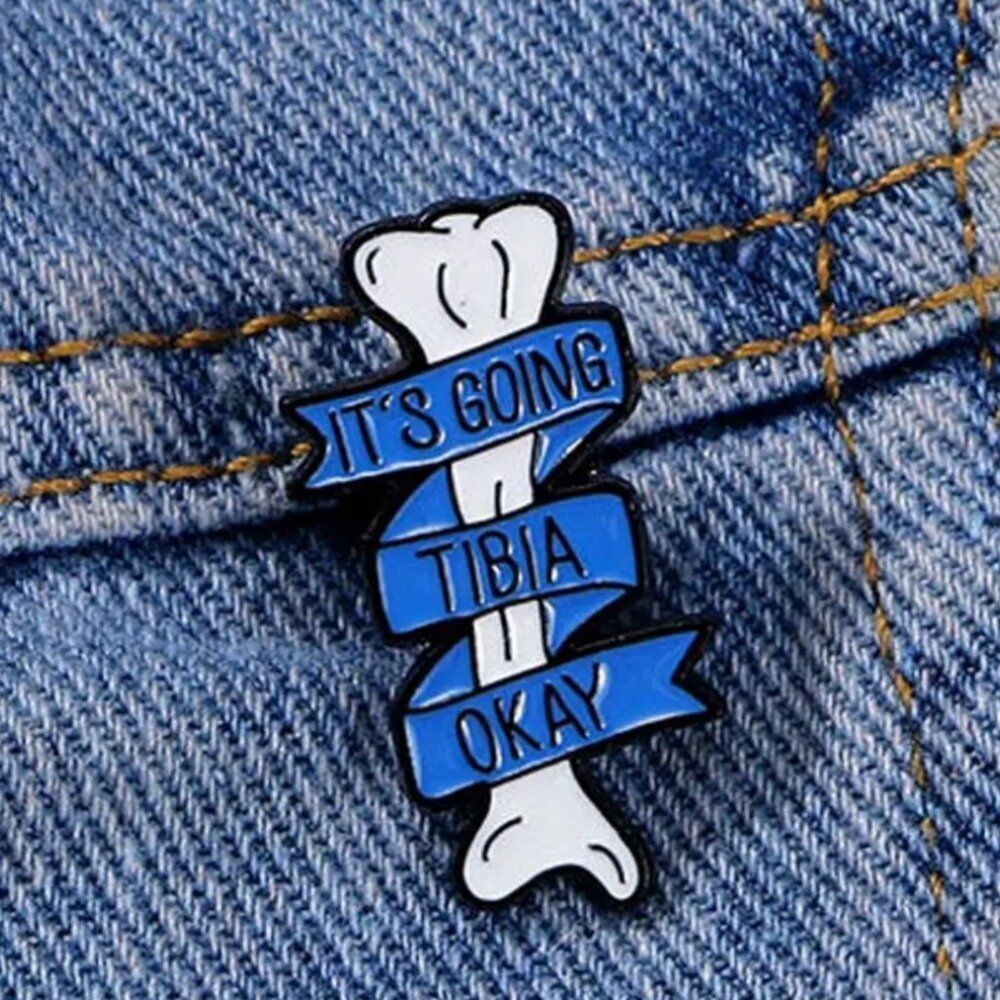 It's going TIBIA okay Enamel Pin